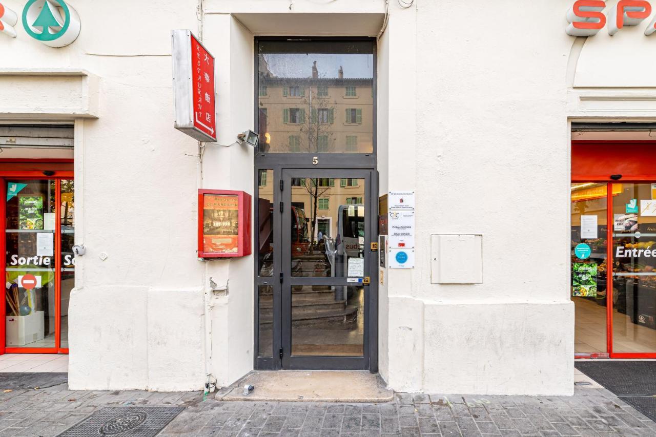 Studio Shell 26M2, 120M Vieux-Port, Clim, Wifi, Acces Autonome Avec Code Marseille Exterior photo